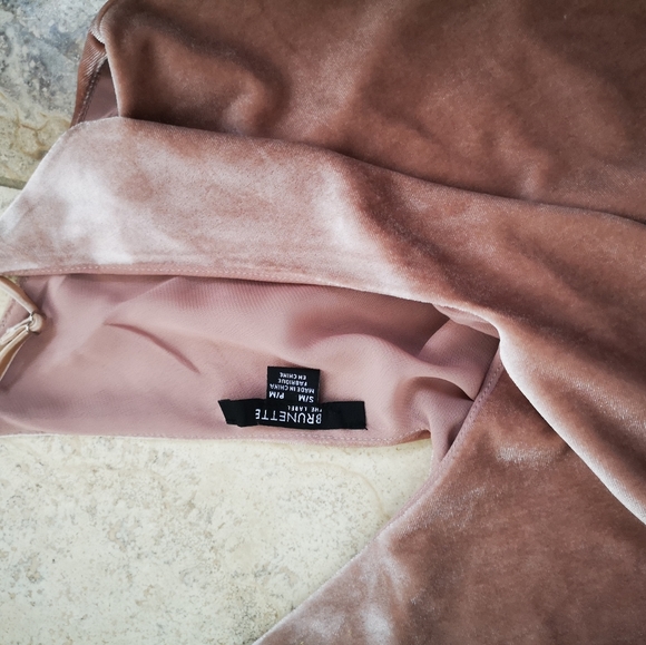 Brunette the label velour slip dress - Picture 2 of 2